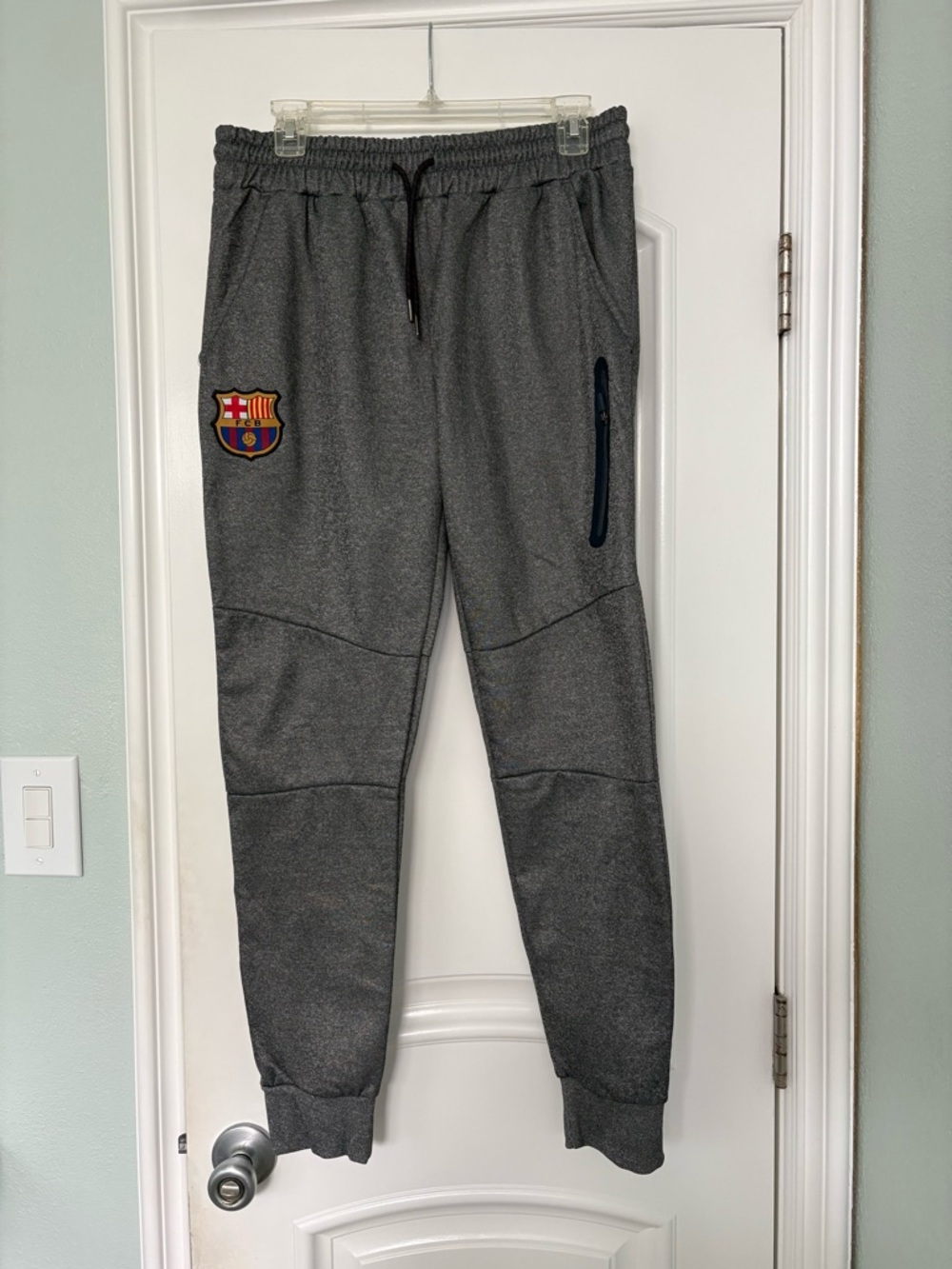 Men’s FC Barcelona Gray Athletic Joggers